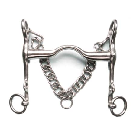 Jacks Imports Stainless Steel Medium Port Weymouth Bit 5" 20117-5